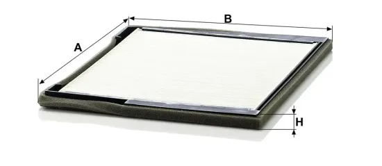 Filter, Innenraumluft Motorraum Beifahrerseite, unter der Wasserkastenabdeckung MANN-FILTER CU 3136 Bild Filter, Innenraumluft Motorraum Beifahrerseite, unter der Wasserkastenabdeckung MANN-FILTER CU 3136