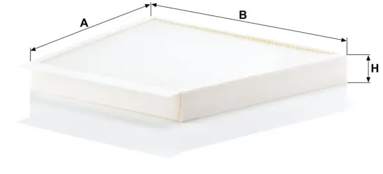 Filter, Innenraumluft Motorraum Beifahrerseite, unter der Wasserkastenabdeckung MANN-FILTER CU 3172/1 Bild Filter, Innenraumluft Motorraum Beifahrerseite, unter der Wasserkastenabdeckung MANN-FILTER CU 3172/1