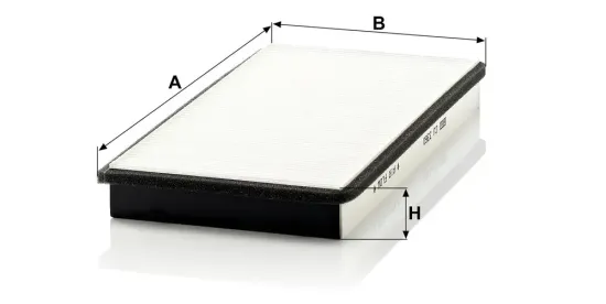 Filter, Innenraumluft Motorraum Beifahrerseite, unter der Wasserkastenabdeckung MANN-FILTER CU 3360 Bild Filter, Innenraumluft Motorraum Beifahrerseite, unter der Wasserkastenabdeckung MANN-FILTER CU 3360