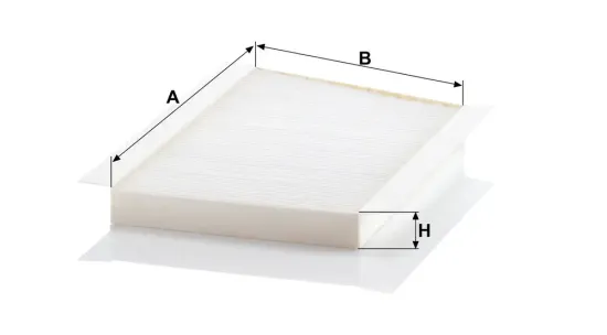 Filter, Innenraumluft Motorraum Beifahrerseite, unter der Wasserkastenabdeckung MANN-FILTER CU 3461/1 Bild Filter, Innenraumluft Motorraum Beifahrerseite, unter der Wasserkastenabdeckung MANN-FILTER CU 3461/1