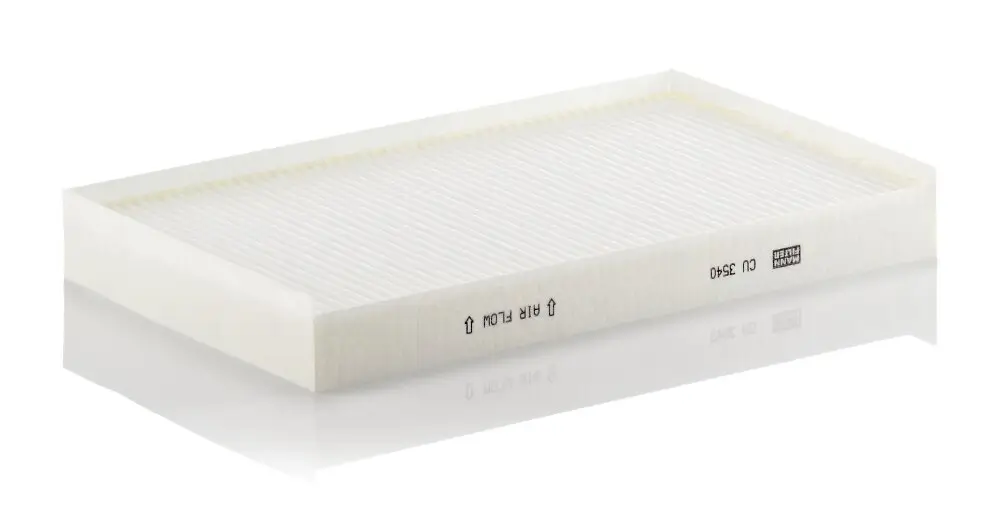 Filter, Innenraumluft Motorraum Mitte, unter der Wasserkastenabdeckung MANN-FILTER CU 3540