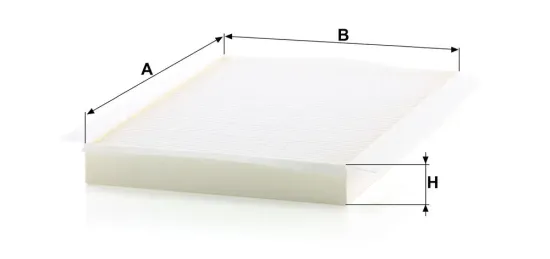 Filter, Innenraumluft Motorraum, Lufteinlass links MANN-FILTER CU 3569 Bild Filter, Innenraumluft Motorraum, Lufteinlass links MANN-FILTER CU 3569