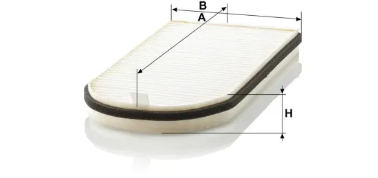 Filter, Innenraumluft Motorhaube MANN-FILTER CU 3642-2 Bild Filter, Innenraumluft Motorhaube MANN-FILTER CU 3642-2