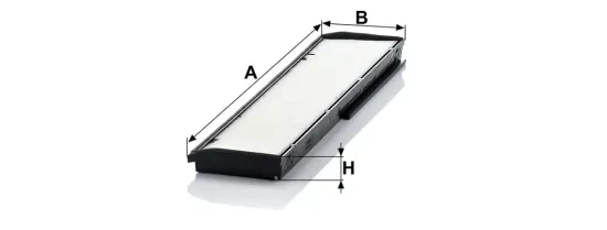 Filter, Innenraumluft Motorraum Mitte, unter der Wasserkastenabdeckung MANN-FILTER CU 3822-2 Bild Filter, Innenraumluft Motorraum Mitte, unter der Wasserkastenabdeckung MANN-FILTER CU 3822-2