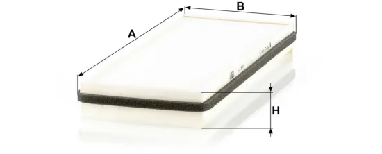 Filter, Innenraumluft Motorraum Mitte, unter der Wasserkastenabdeckung MANN-FILTER CU 3840 Bild Filter, Innenraumluft Motorraum Mitte, unter der Wasserkastenabdeckung MANN-FILTER CU 3840