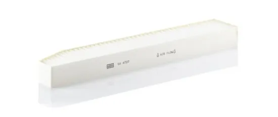 Filter, Innenraumluft Motorraum Beifahrerseite, unter der Wasserkastenabdeckung MANN-FILTER CU 4727 Bild Filter, Innenraumluft Motorraum Beifahrerseite, unter der Wasserkastenabdeckung MANN-FILTER CU 4727