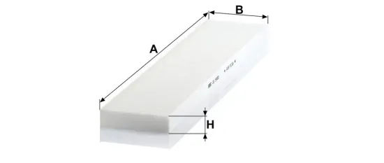Filter, Innenraumluft Motorraum Beifahrerseite, unter der Wasserkastenabdeckung MANN-FILTER CU 5480 Bild Filter, Innenraumluft Motorraum Beifahrerseite, unter der Wasserkastenabdeckung MANN-FILTER CU 5480