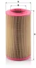 Luftfilter MANN-FILTER C 17 237 Bild Luftfilter MANN-FILTER C 17 237