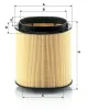 Luftfilter MANN-FILTER C 1869 Bild Luftfilter MANN-FILTER C 1869