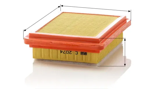 Luftfilter MANN-FILTER C 2074 Bild Luftfilter MANN-FILTER C 2074
