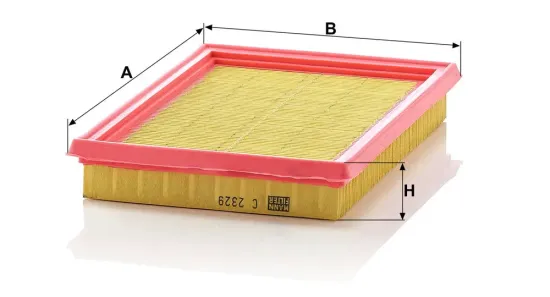 Luftfilter MANN-FILTER C 2329 Bild Luftfilter MANN-FILTER C 2329