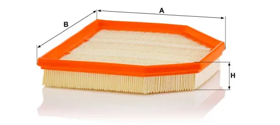 Luftfilter links MANN-FILTER C 24 242 Bild Luftfilter links MANN-FILTER C 24 242