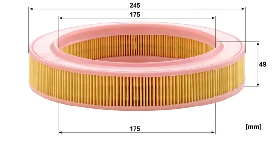 Luftfilter MANN-FILTER C 2540 Bild Luftfilter MANN-FILTER C 2540