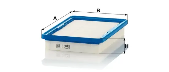 Luftfilter MANN-FILTER C 2559 Bild Luftfilter MANN-FILTER C 2559