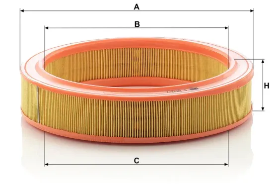 Luftfilter MANN-FILTER C 2873/1 Bild Luftfilter MANN-FILTER C 2873/1