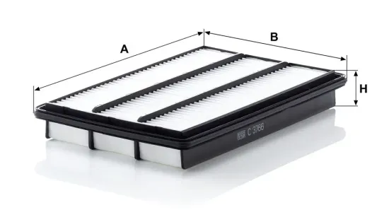 Luftfilter MANN-FILTER C 3766 Bild Luftfilter MANN-FILTER C 3766