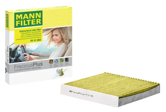 Filter, Innenraumluft hinter dem Handschuhfach MANN-FILTER FP 21 003 Bild Filter, Innenraumluft hinter dem Handschuhfach MANN-FILTER FP 21 003