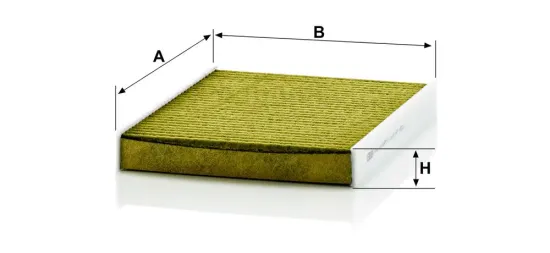 Filter, Innenraumluft unterhalb des Handschuhfaches MANN-FILTER FP 2533-2 Bild Filter, Innenraumluft unterhalb des Handschuhfaches MANN-FILTER FP 2533-2