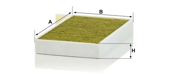 Filter, Innenraumluft unter der Mittelkonsole MANN-FILTER FP 25 015 Bild Filter, Innenraumluft unter der Mittelkonsole MANN-FILTER FP 25 015