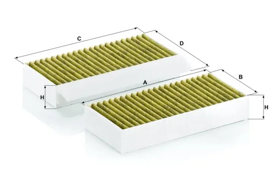 Filter, Innenraumluft MANN-FILTER FP 26 028-2 Bild Filter, Innenraumluft MANN-FILTER FP 26 028-2