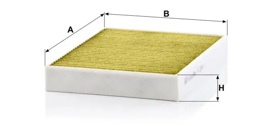Filter, Innenraumluft unterhalb des Handschuhfaches MANN-FILTER FP 2847/1 Bild Filter, Innenraumluft unterhalb des Handschuhfaches MANN-FILTER FP 2847/1
