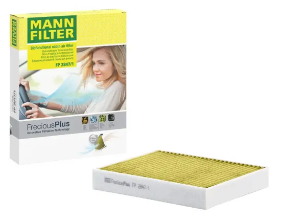 Filter, Innenraumluft unterhalb des Handschuhfaches MANN-FILTER FP 2847/1 Bild Filter, Innenraumluft unterhalb des Handschuhfaches MANN-FILTER FP 2847/1