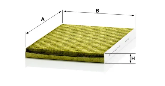 Filter, Innenraumluft Motorraum Beifahrerseite, unter der Wasserkastenabdeckung MANN-FILTER FP 2882 Bild Filter, Innenraumluft Motorraum Beifahrerseite, unter der Wasserkastenabdeckung MANN-FILTER FP 2882