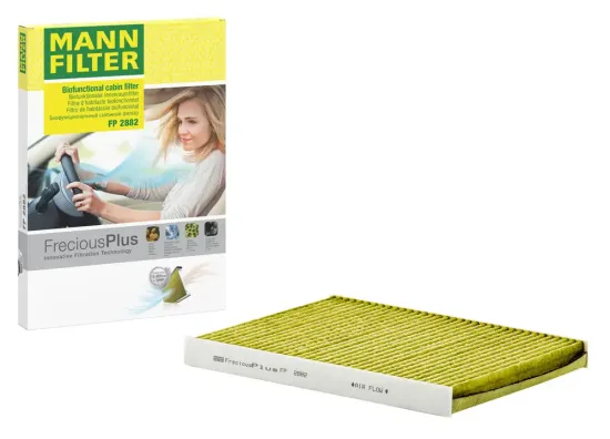 Filter, Innenraumluft Motorraum Beifahrerseite, unter der Wasserkastenabdeckung MANN-FILTER FP 2882 Bild Filter, Innenraumluft Motorraum Beifahrerseite, unter der Wasserkastenabdeckung MANN-FILTER FP 2882