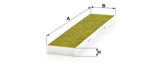 Filter, Innenraumluft Motorraum Beifahrerseite, unter der Wasserkastenabdeckung MANN-FILTER FP 5480 Bild Filter, Innenraumluft Motorraum Beifahrerseite, unter der Wasserkastenabdeckung MANN-FILTER FP 5480