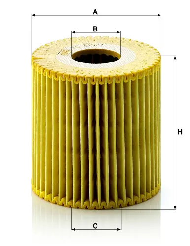 Ölfilter MANN-FILTER HU 819/1 x Bild Ölfilter MANN-FILTER HU 819/1 x