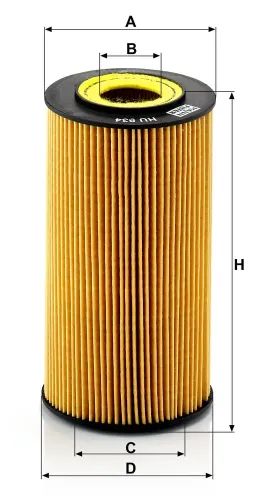 Ölfilter MANN-FILTER HU 934 x Bild Ölfilter MANN-FILTER HU 934 x