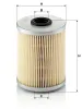 Kraftstofffilter MANN-FILTER P 718 x Bild Kraftstofffilter MANN-FILTER P 718 x