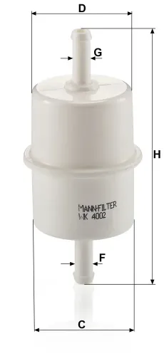 Kraftstofffilter MANN-FILTER WK 4002 Bild Kraftstofffilter MANN-FILTER WK 4002