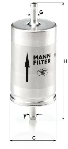 Kraftstofffilter MANN-FILTER WK 410 Bild Kraftstofffilter MANN-FILTER WK 410