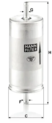 Kraftstofffilter MANN-FILTER WK 413 Bild Kraftstofffilter MANN-FILTER WK 413