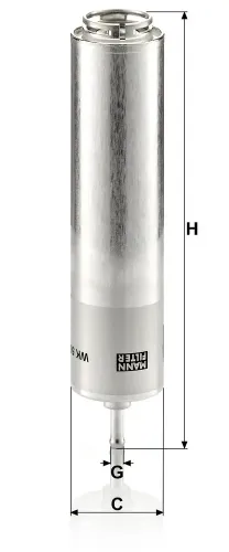 Kraftstofffilter MANN-FILTER WK 5001 Bild Kraftstofffilter MANN-FILTER WK 5001