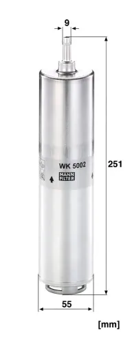 Kraftstofffilter MANN-FILTER WK 5002 Bild Kraftstofffilter MANN-FILTER WK 5002