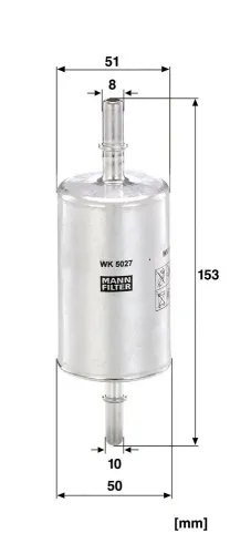Kraftstofffilter MANN-FILTER WK 5027 Bild Kraftstofffilter MANN-FILTER WK 5027