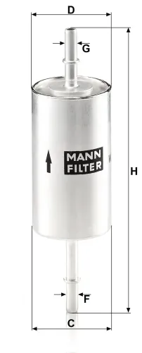 Kraftstofffilter MANN-FILTER WK 512/1 Bild Kraftstofffilter MANN-FILTER WK 512/1