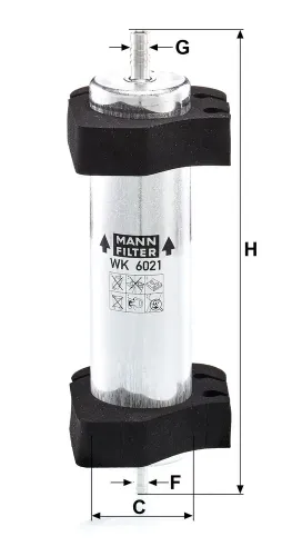 Kraftstofffilter MANN-FILTER WK 6021 Bild Kraftstofffilter MANN-FILTER WK 6021