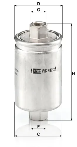 Kraftstofffilter MANN-FILTER WK 612/2 Bild Kraftstofffilter MANN-FILTER WK 612/2