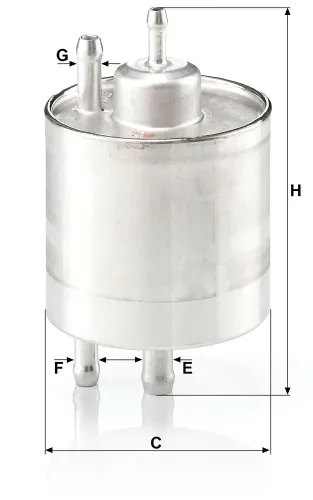 Kraftstofffilter MANN-FILTER WK 711/1 Bild Kraftstofffilter MANN-FILTER WK 711/1