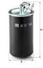 Kraftstofffilter MANN-FILTER WK 728 Bild Kraftstofffilter MANN-FILTER WK 728