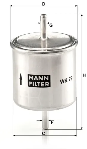Kraftstofffilter MANN-FILTER WK 79 Bild Kraftstofffilter MANN-FILTER WK 79
