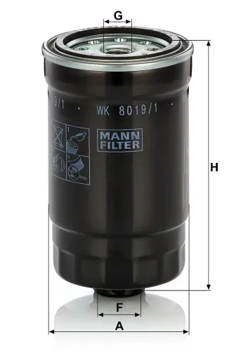 Kraftstofffilter MANN-FILTER WK 8019/1 Bild Kraftstofffilter MANN-FILTER WK 8019/1