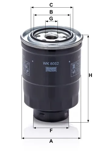 Kraftstofffilter MANN-FILTER WK 8052 z Bild Kraftstofffilter MANN-FILTER WK 8052 z
