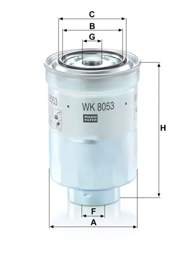 Kraftstofffilter MANN-FILTER WK 8053 z Bild Kraftstofffilter MANN-FILTER WK 8053 z