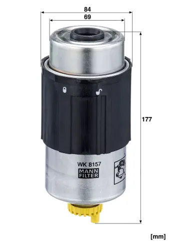 Kraftstofffilter MANN-FILTER WK 8157 Bild Kraftstofffilter MANN-FILTER WK 8157