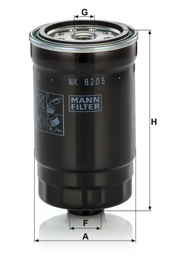 Kraftstofffilter MANN-FILTER WK 8205 Bild Kraftstofffilter MANN-FILTER WK 8205
