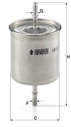 Kraftstofffilter MANN-FILTER WK 822/2 Bild Kraftstofffilter MANN-FILTER WK 822/2